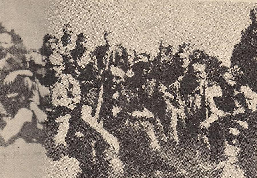 Ομάδα γερμανών αυτόμολων στο 54 Σύνταγμα του ΕΛΑΣ μαζί με έλληνες αντάρτες.