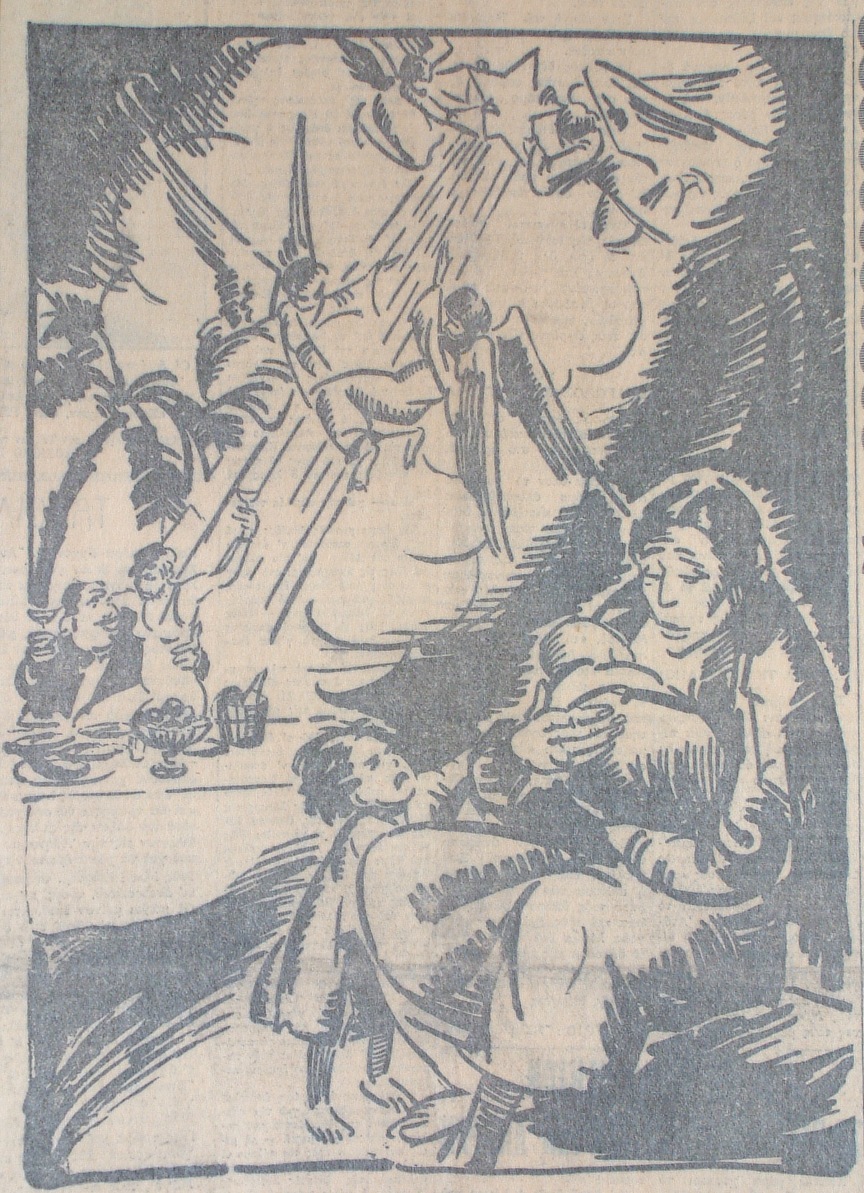 (Το εικαστικό δημοσιεύτηκε στον «Ριζοσπάστη» στις 25/12/1934)