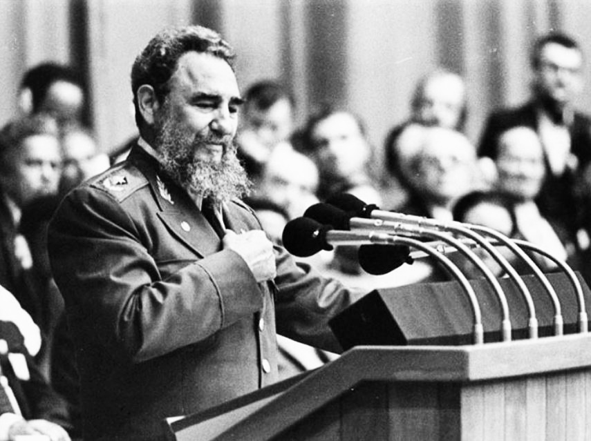 Fidel Castro en el 3er Congreso del PCC