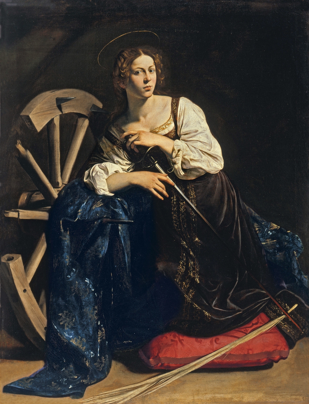 Η Αικατερίνη της Αλεξανδρείας, έργο του Ιταλού καλλιτέχνη του μπαρόκ, του Καραβάτζιο