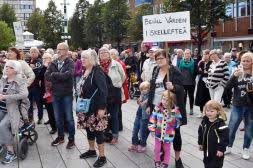 Διαδήλωση διαμαρτυρίας στην πόλη Sollefteå.
