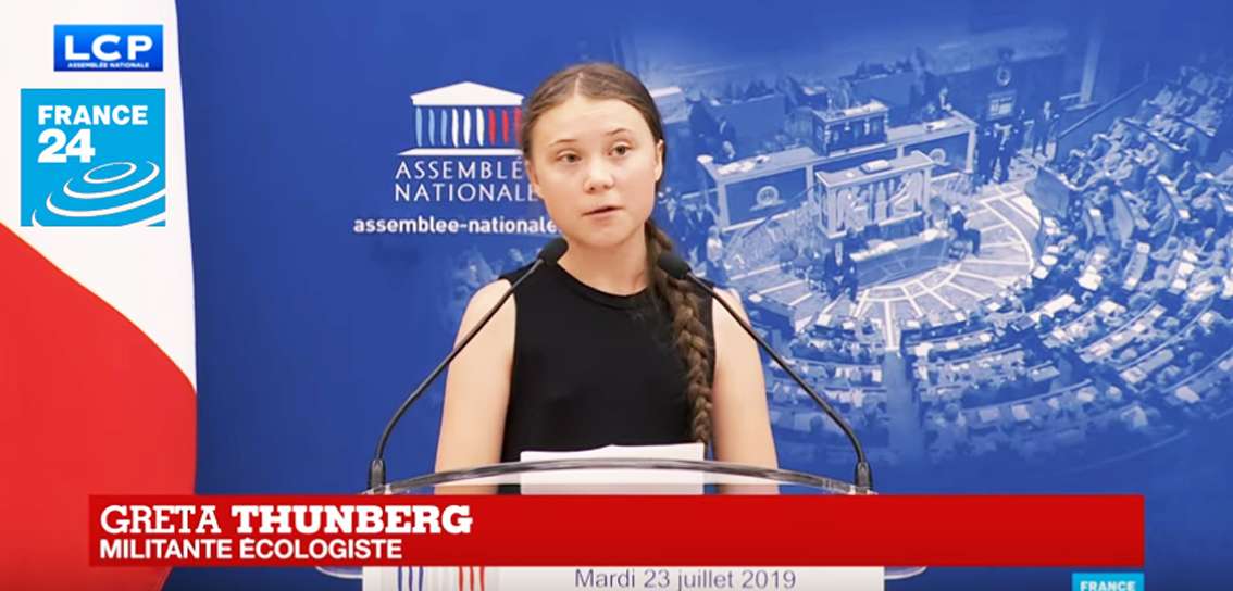 Le discours de GRETA THUNBERG à lAssemblée nationale française