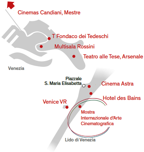 Mostra Internazionale dArte Cinematografica di Venezia Χάρτης 2
