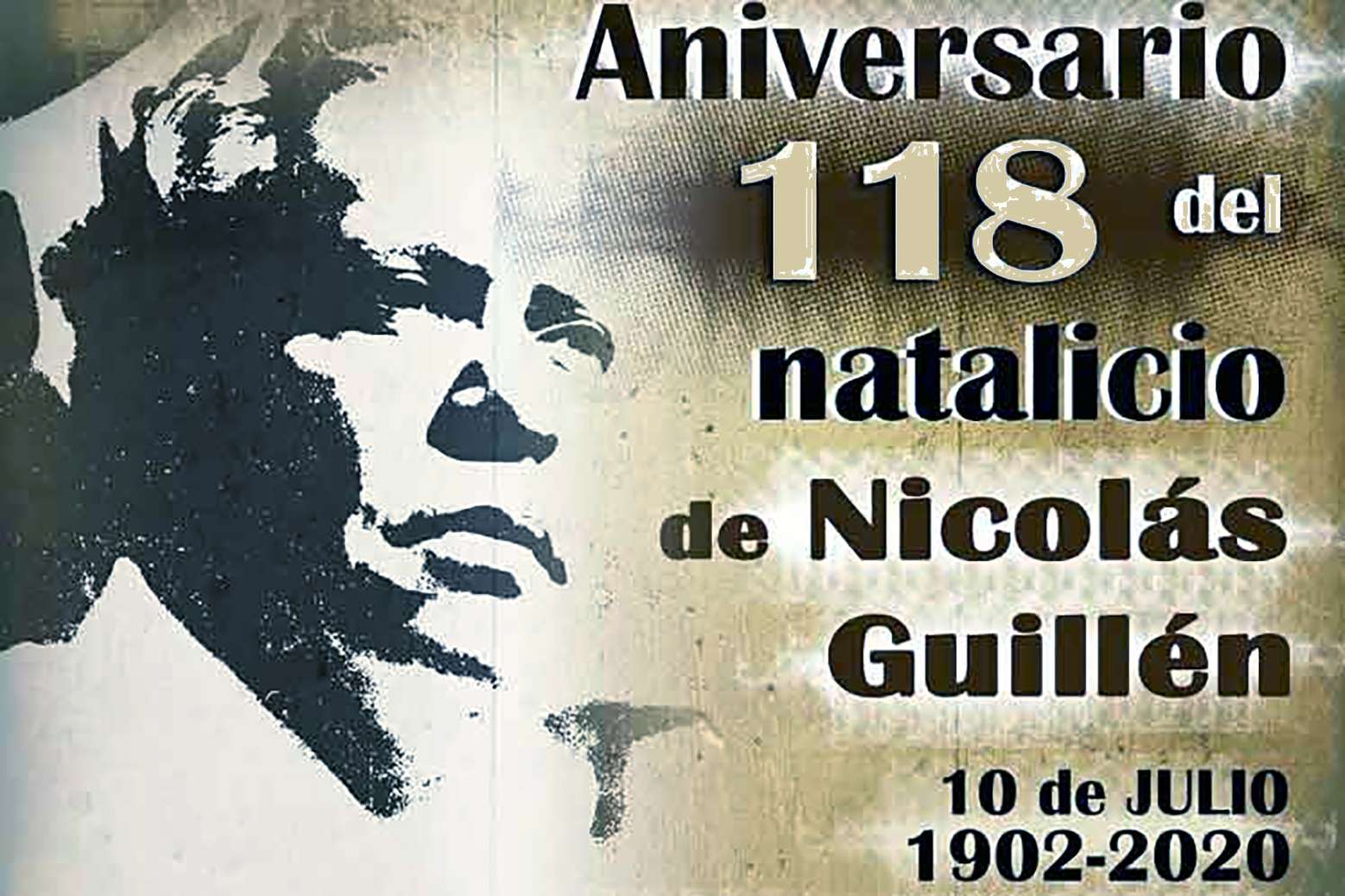 118 años del natalicio Nicolás Guillén