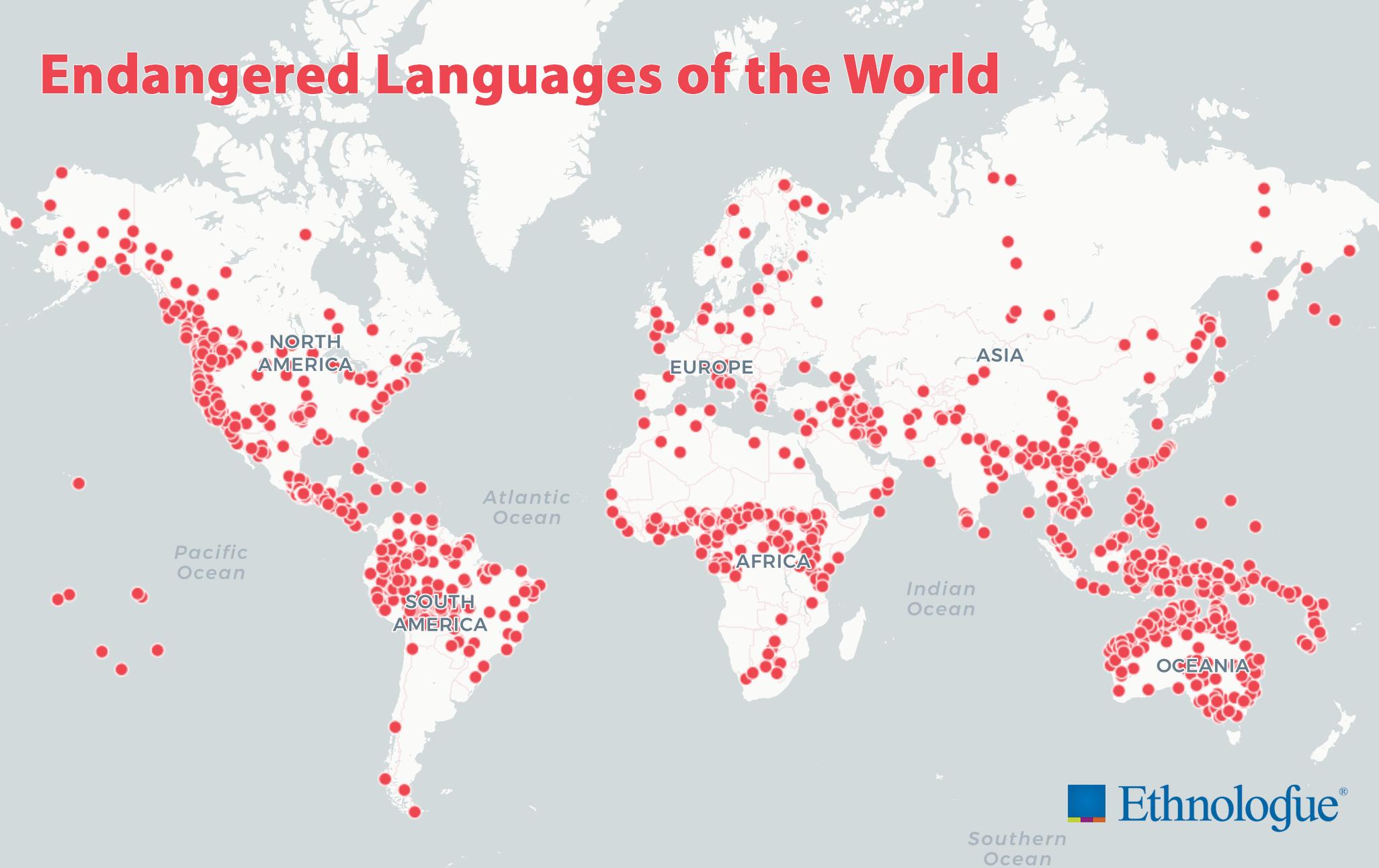 2926 languages endangered as of 2020 – 41 of all living languages