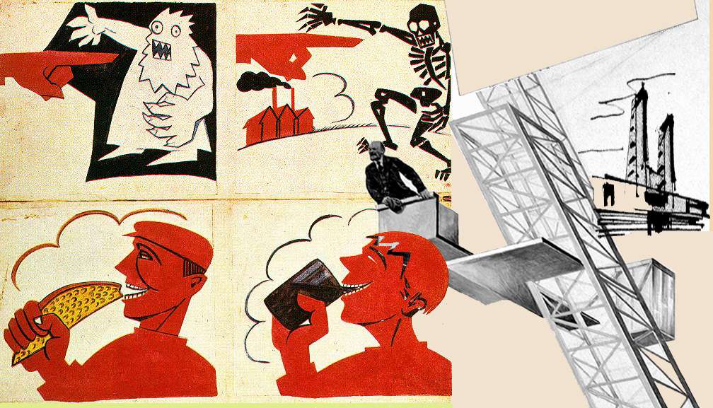 Plakat Agitprop MayakovskyTribune Ленинская трибуна El Lissitzky