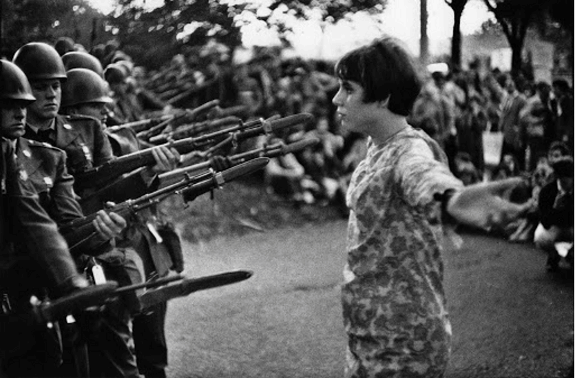 Marc Riboud The Young girl holding a flower
