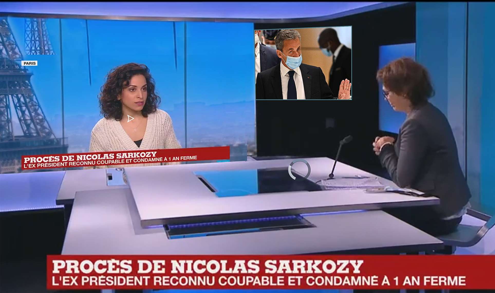 Nicolas Sarkozy condamné à trois ans de prison