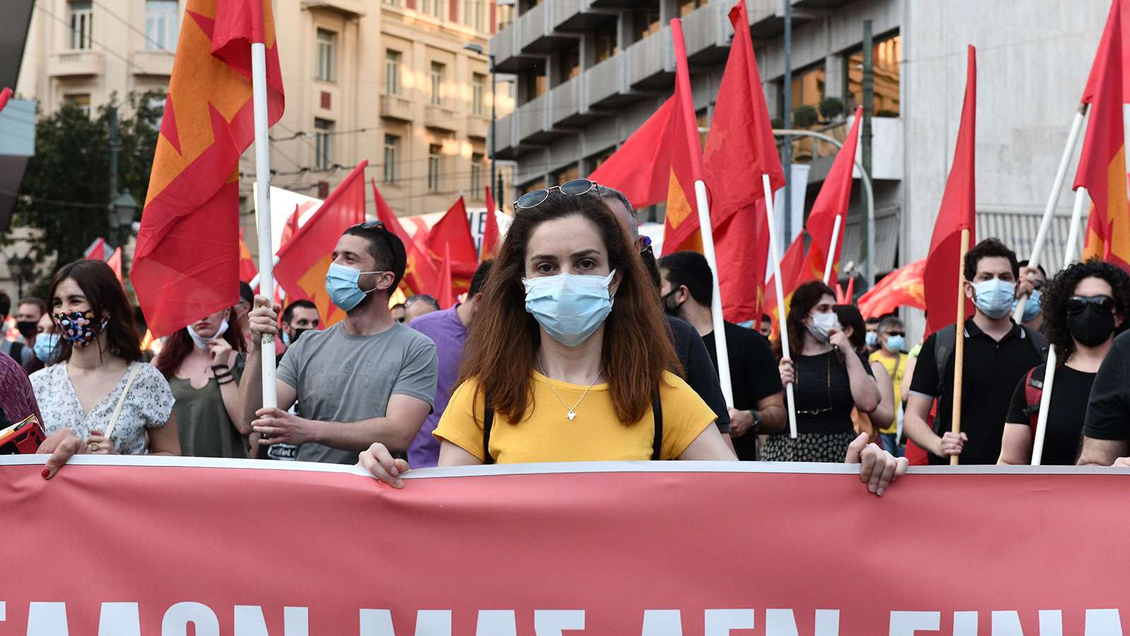 Στα κόκκινα η Αθήνα KKE - Σύνταγμα