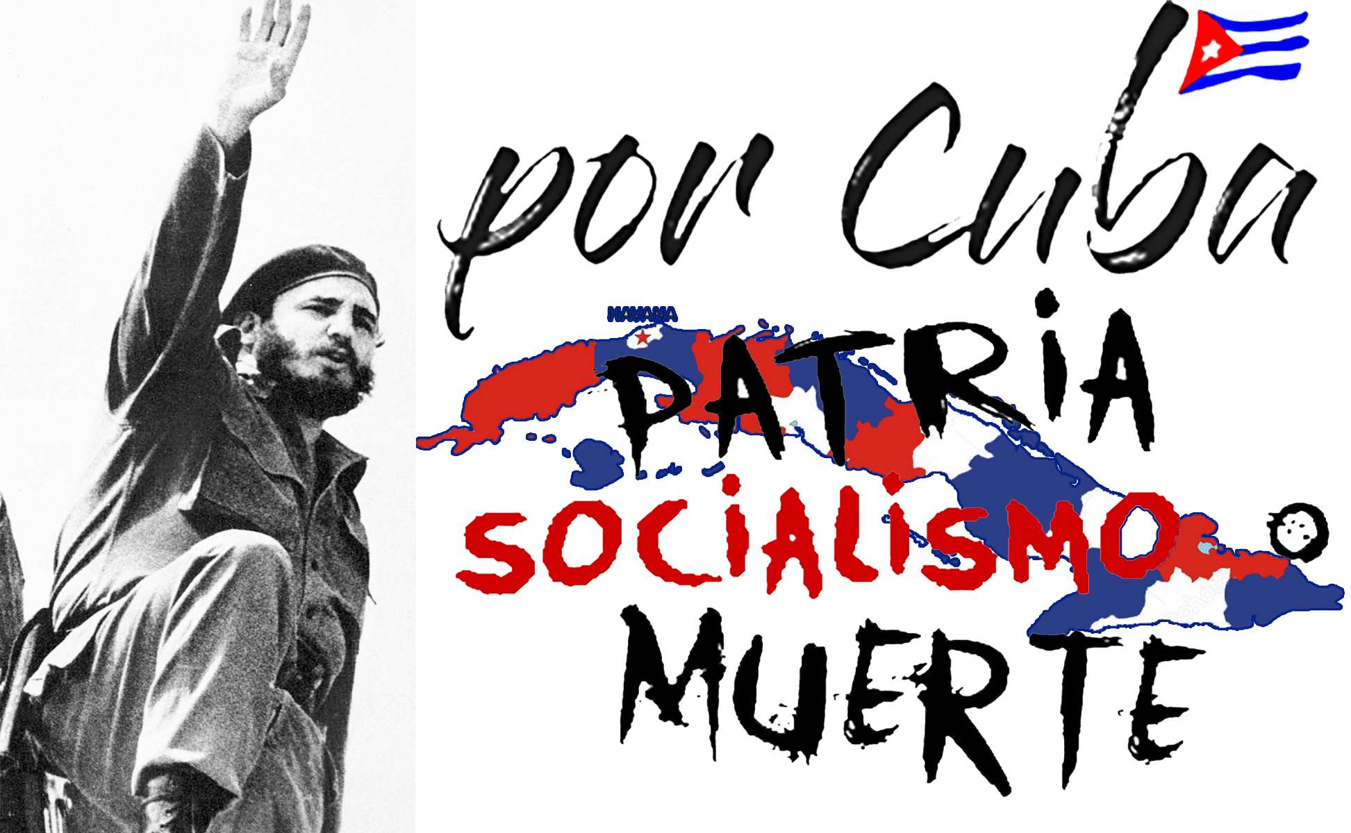 Patria o muerte Socialismo o Muerte Venceremos Fidel
