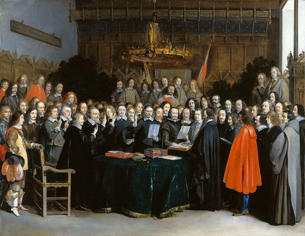 Βεστφαλίας Westfaelischer Friede in Muenster Gerard Terborch 1648