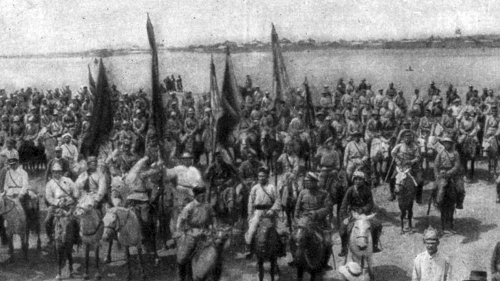 Τμήματα του Κόκκινου Στρατού και του Μογγολικού Επαναστατικού Στρατού στην Ούργκα