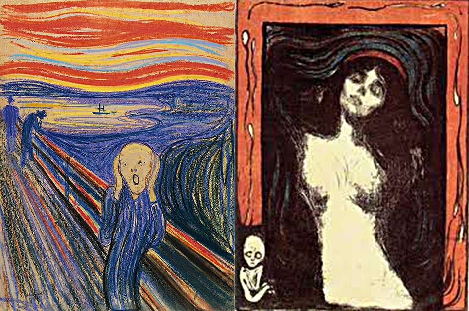 Edvard Munch Έντβαρντ Μούνκ κραυγή Μαντόννα