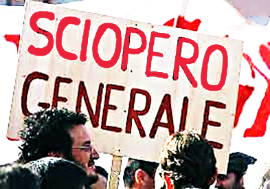 Italia sciopero generale