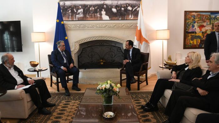 Συνάντηση Δ. Κουτσούμπα με τον Πρόεδρο της Κυπριακής Δημοκρατίας